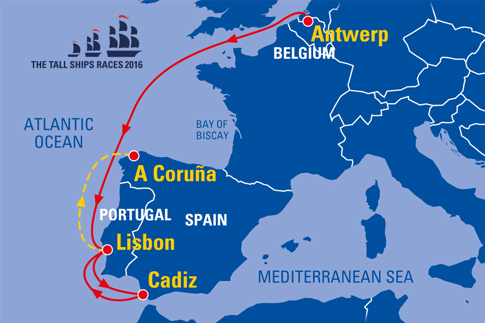 Tall Ships Races 2016 Map