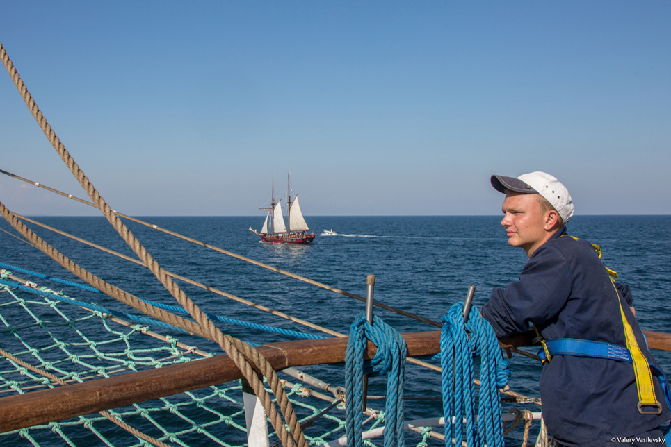 Race 1 of the SCF Black Sea Tall Ships Regatta 2016. Image by Valery Vasilevsky