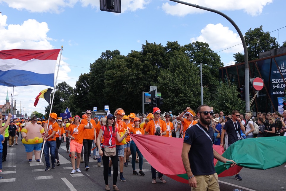 The Crew Parade in Szczecin.