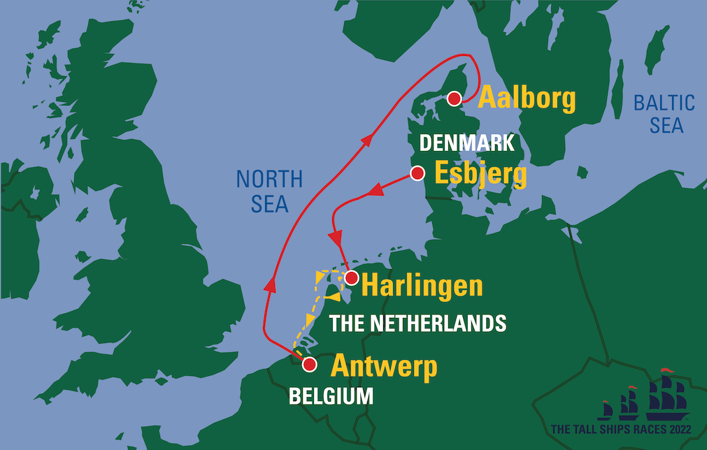 the tall ships races 2022 route map