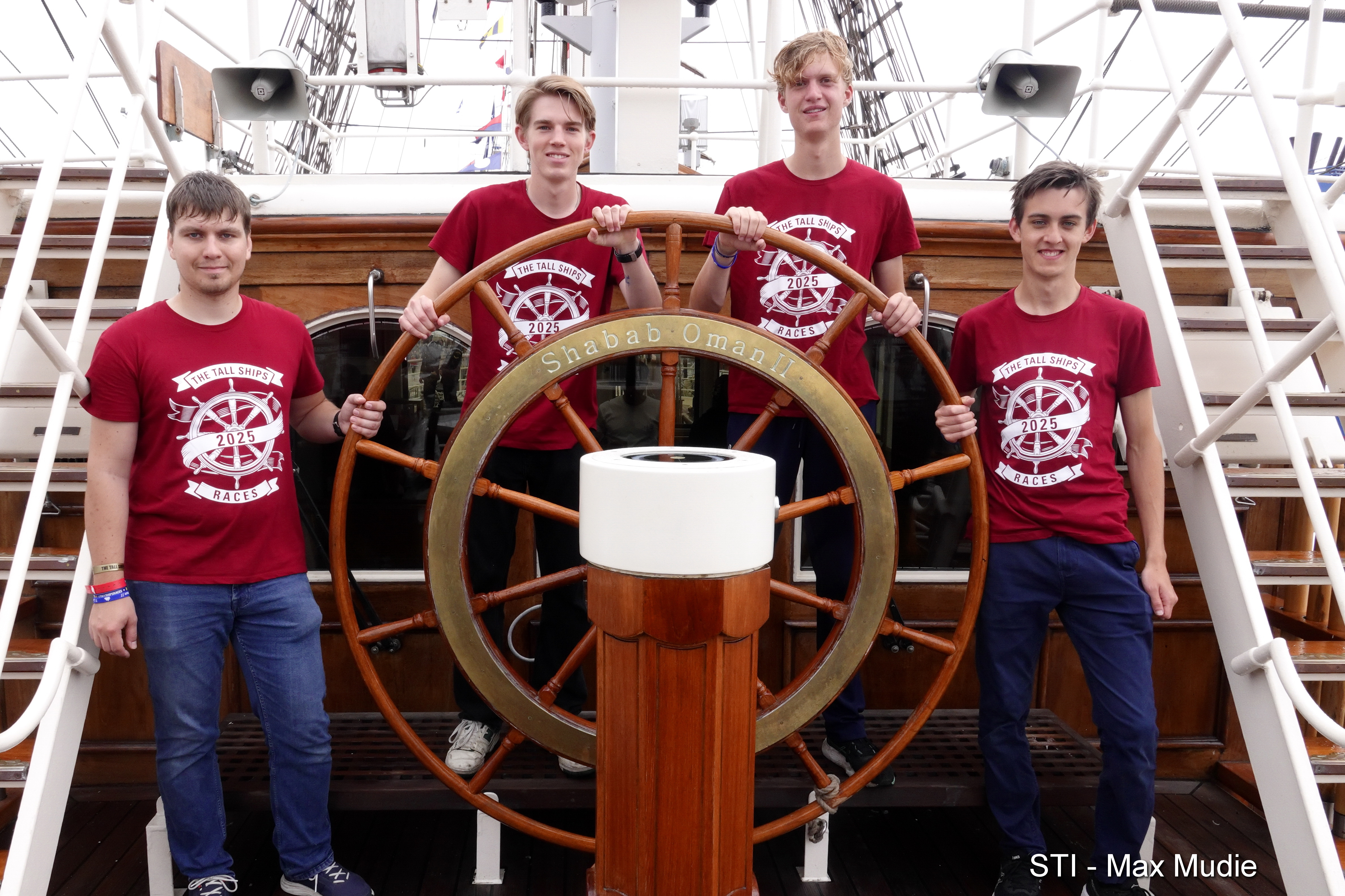 2025 Aberdeen Tall Ships Race 21 July Bursary trainees on SHABAB OMAN II 019 - credit STI-Max Mudie