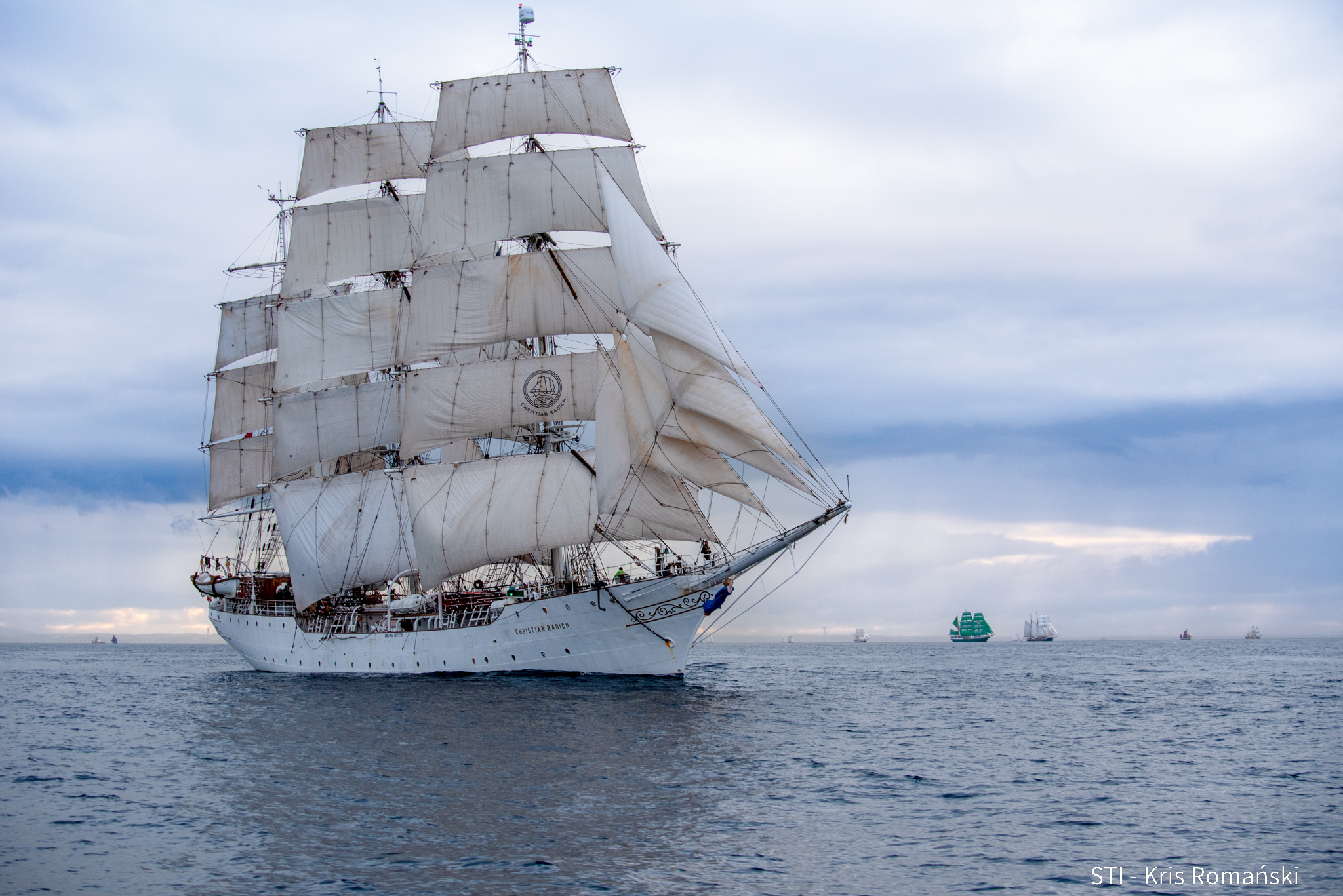 Christian Radich at sea - Aberdeen Race Start